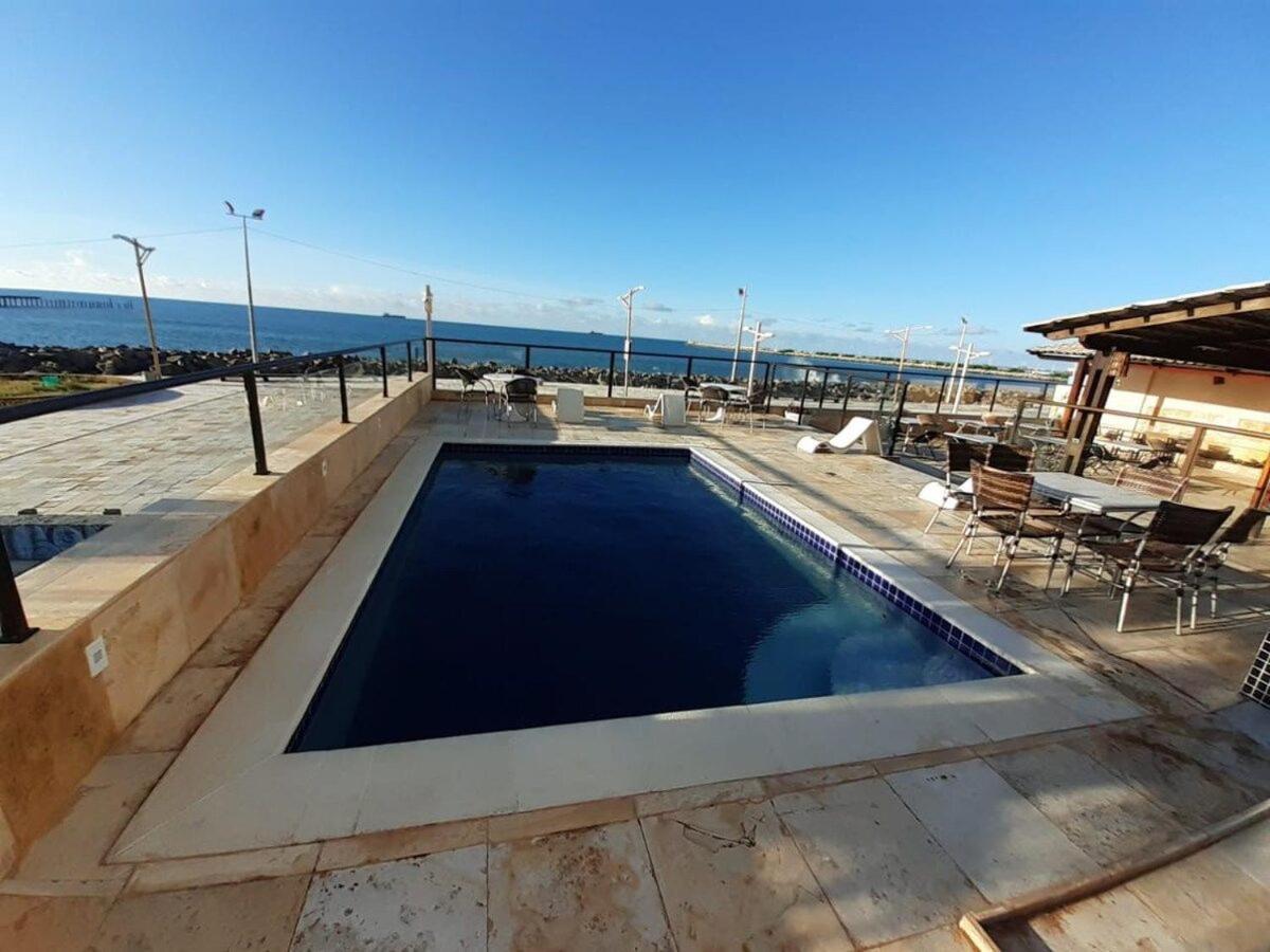 605 Flat mobiliado com vista lateral mar na Praia de Iracema Fortaleza  Exterior foto